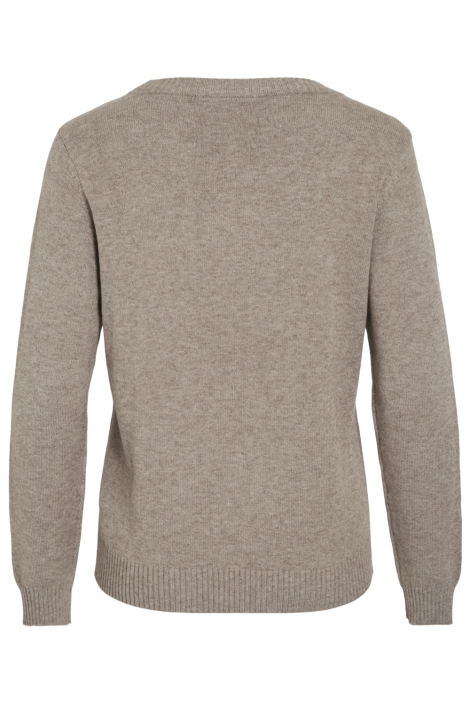 Vila viril o-neck l/s knit top - noos